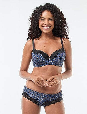Shorty em microfibra estampado