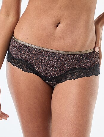 Shorty em microfibra estampado