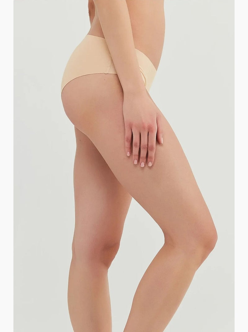 Shorty invisível de algodão penti Bege-argila - Kiabi