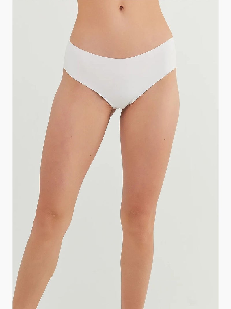 Shorty invisível de algodão penti Branco - Kiabi