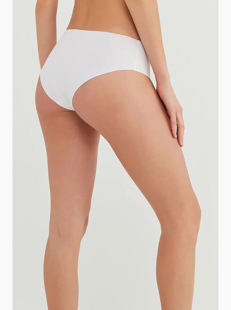 Shorty invisível de algodão penti Branco - Kiabi