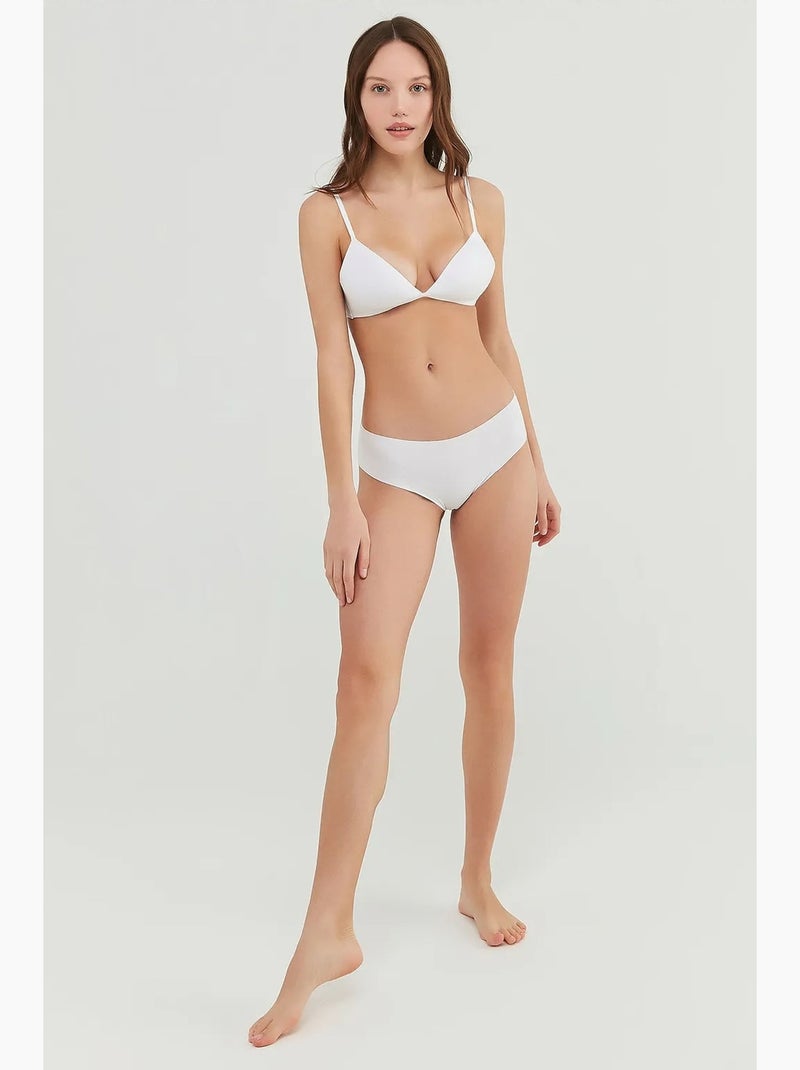 Shorty invisível de algodão penti Branco - Kiabi