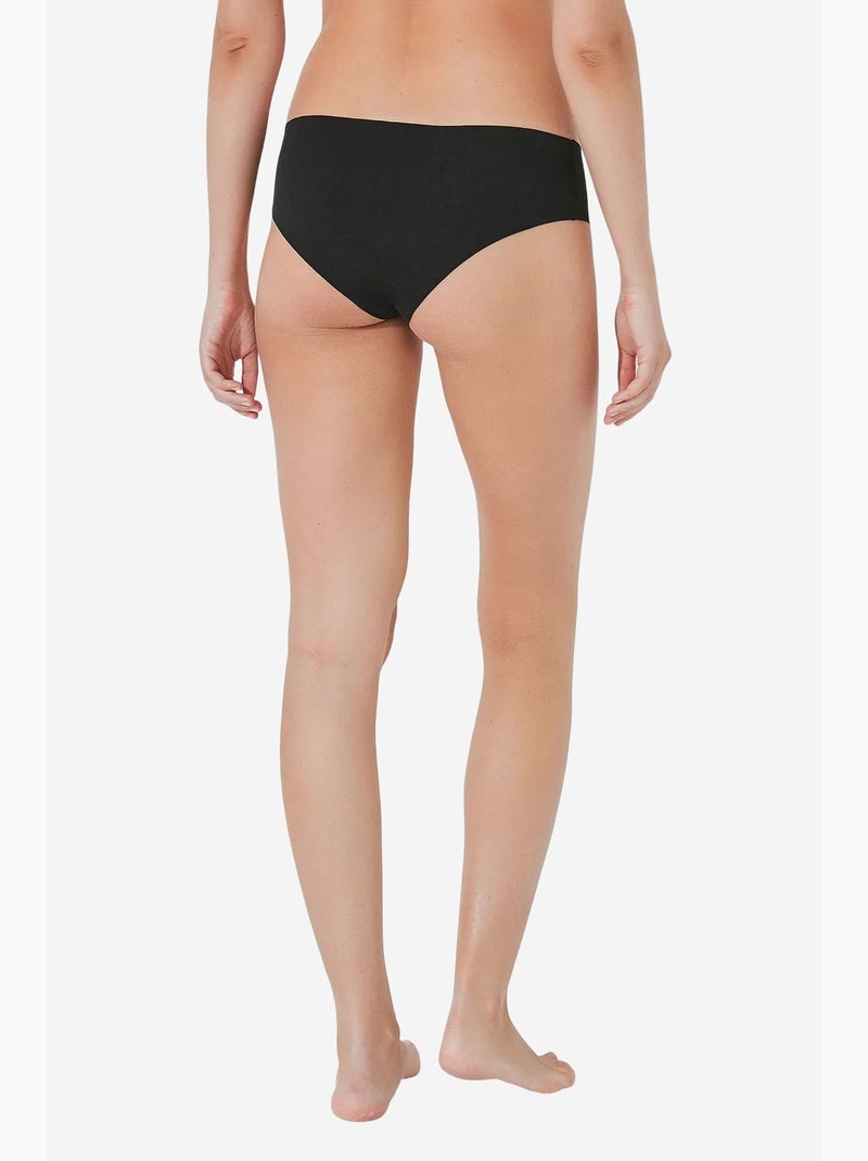Shorty invisível de algodão penti Preto - Kiabi
