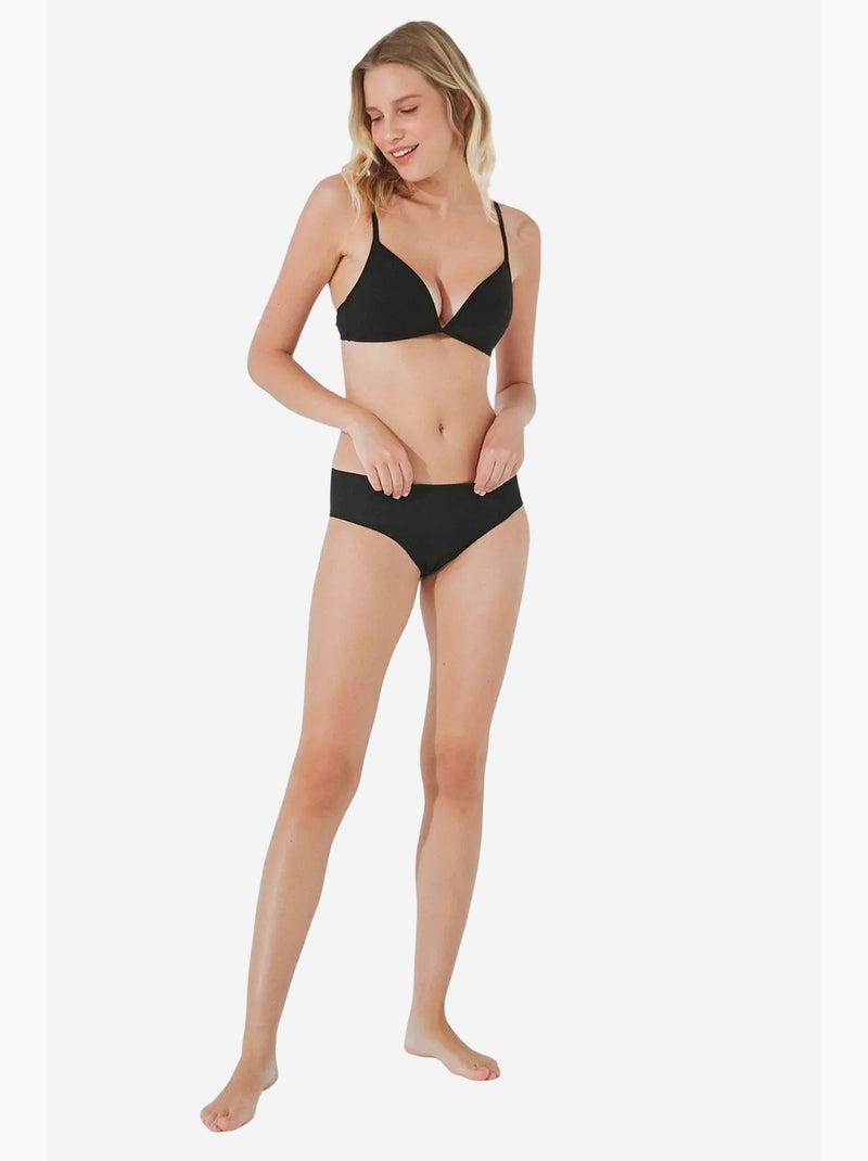 Shorty invisível de algodão penti Preto - Kiabi