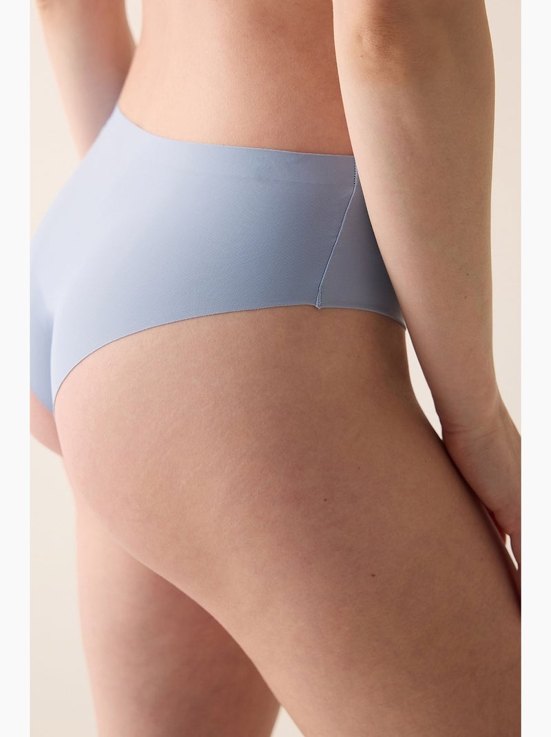 Shorty invisível de renda cortada a laser penti Azul-céu - Kiabi