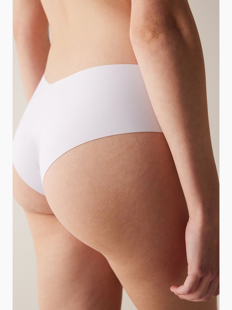 Shorty invisível micro corte a laser em v penti Branco - Kiabi