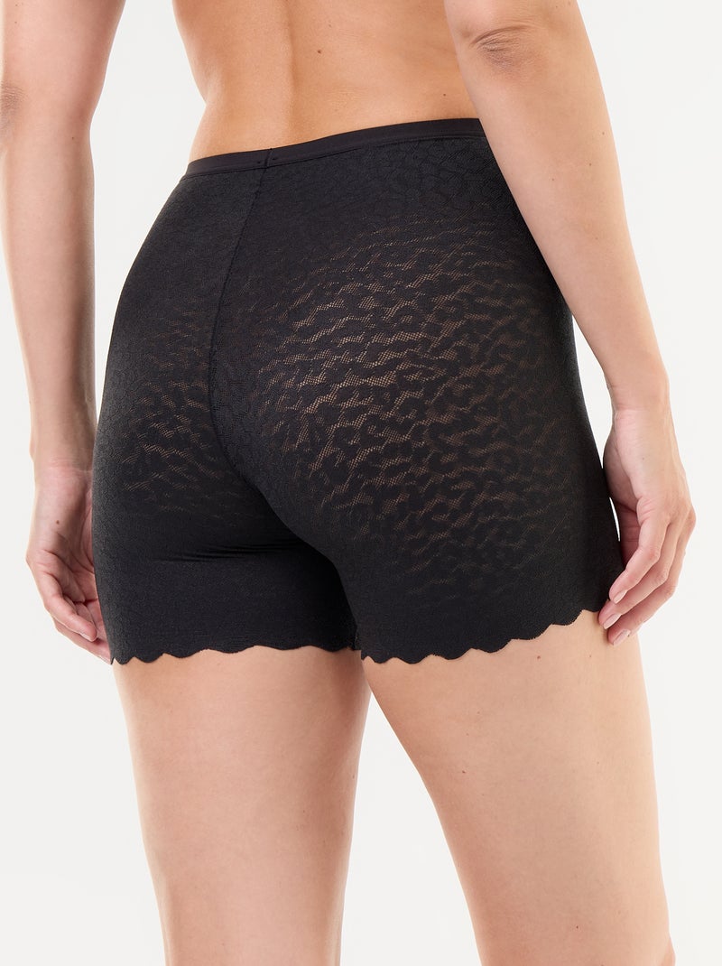 Shorty liso de renda Preto - Kiabi