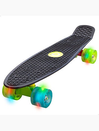 Skate 4 rodas com luzes evo