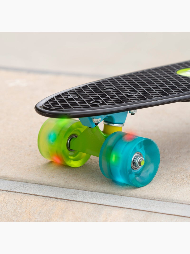 Skate 4 rodas com luzes evo Preto - Kiabi