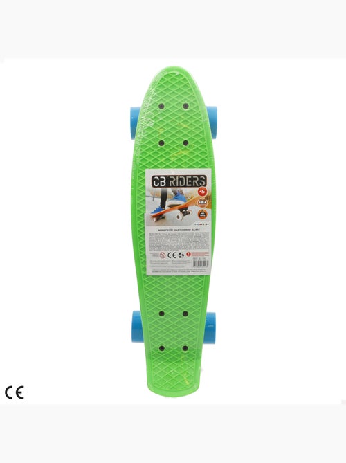 Skate com rodas de pvc 55 cm - verde - Kiabi