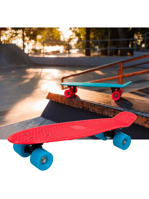 Skate com rodas de pvc 55 cm - vermelho - Kiabi
