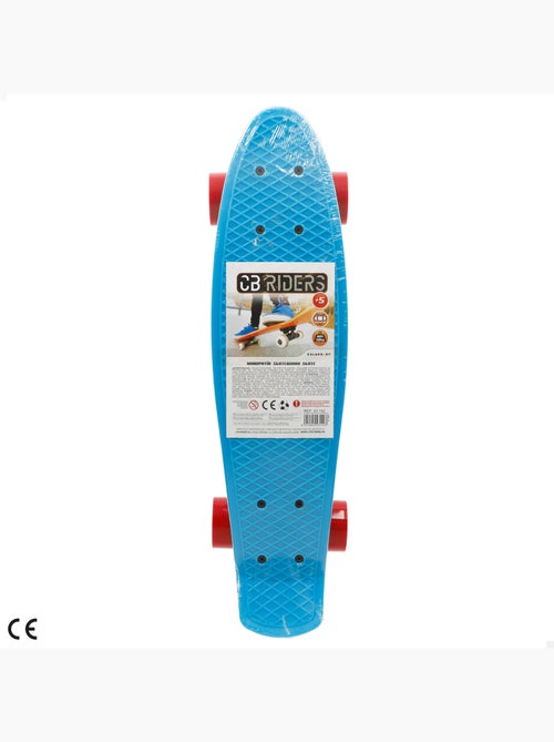 Skate com rodas em pvc 55 cm - azul - Kiabi