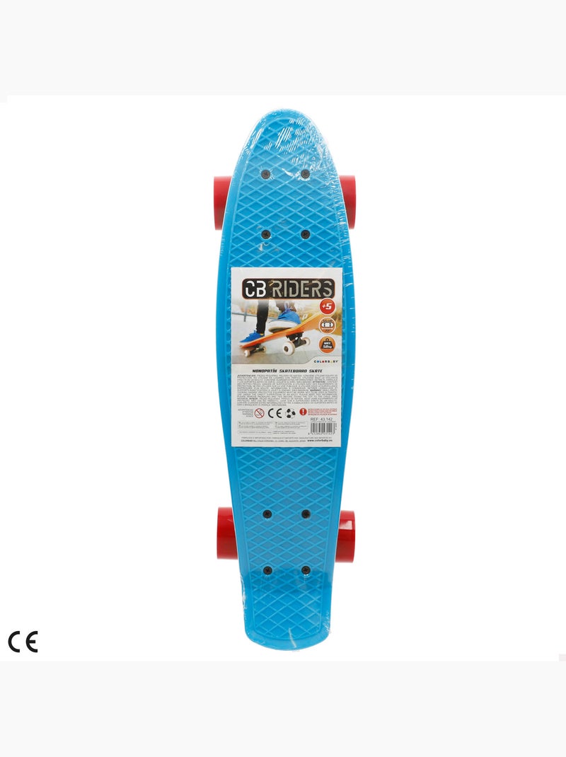 Skate com rodas em pvc 55 cm - azul N/D - Kiabi