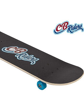 Skate de madeira retro 80's hits com eixo de alumínio 79x20 cm cb riders