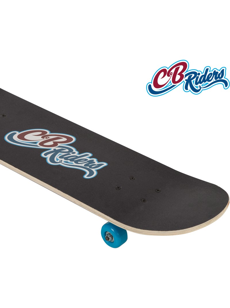 Skate de madeira retro 80's hits com eixo de alumínio 79x20 cm cb riders N/D - Kiabi