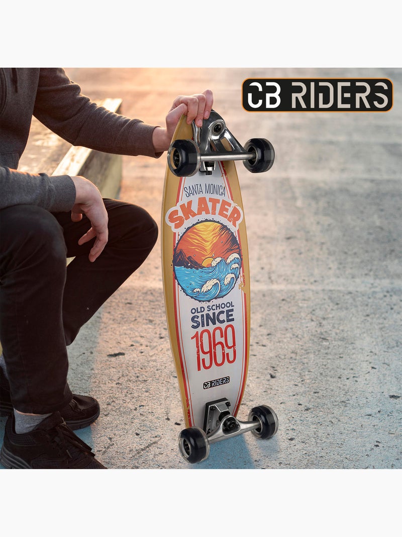 Skate infantil 4 rodas preto 74 cm cb riders N/D - Kiabi