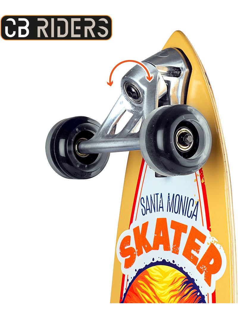Skate infantil 4 rodas preto 74 cm cb riders N/D - Kiabi