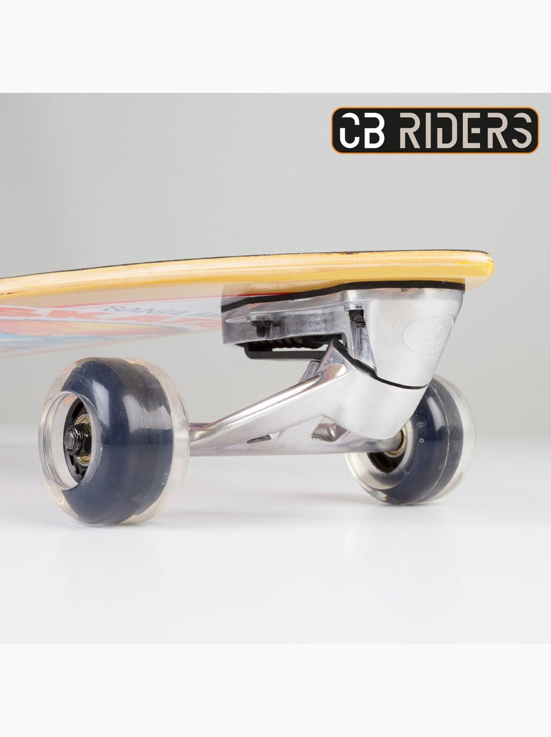 Skate infantil 4 rodas preto 74 cm cb riders N/D - Kiabi