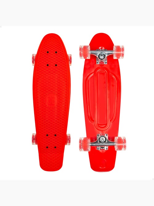 Skate infantil 4 rodas vermelho 68 cm cb riders - Kiabi
