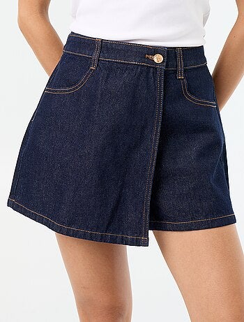 Skort de ganga de cintura alta