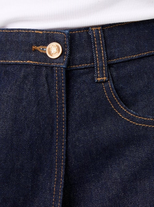 Skort de ganga de cintura alta - Kiabi Skort de ganga de cintura alta - Kiabi