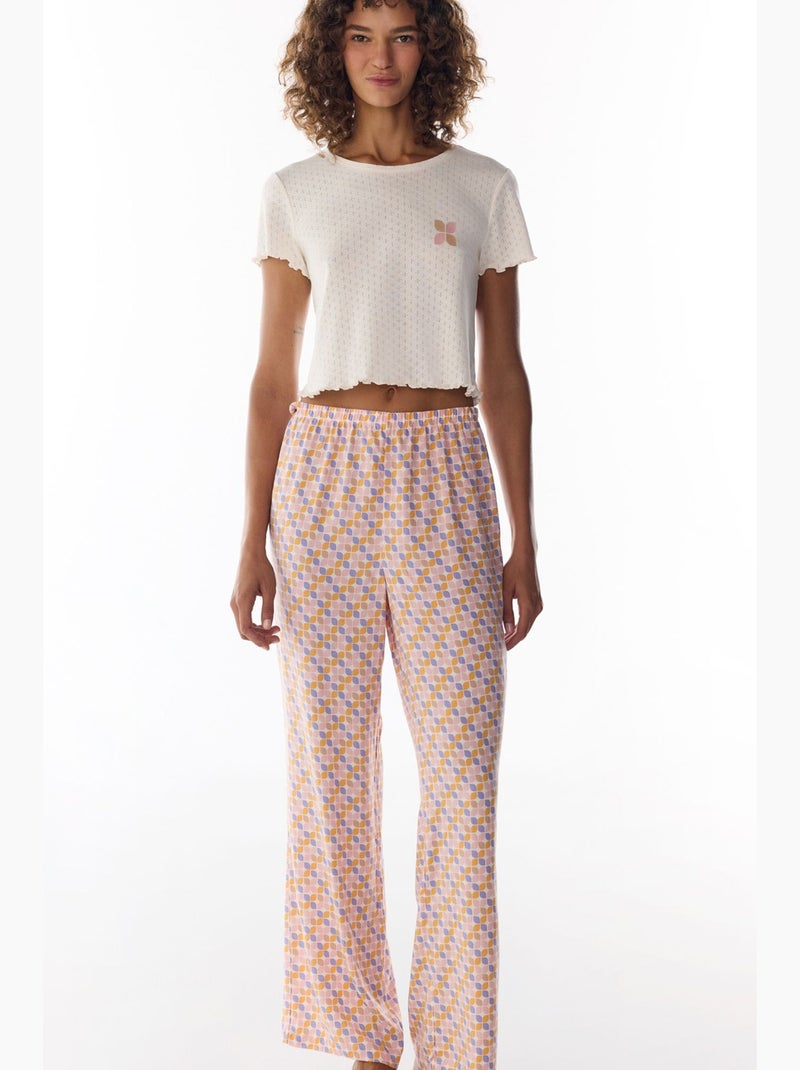 Sleep mode calça de pijama com estampa retrô penti Âmbar - Kiabi