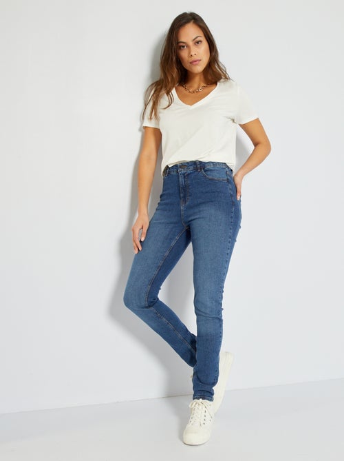 Slim com cintura subida de ganga - Kiabi