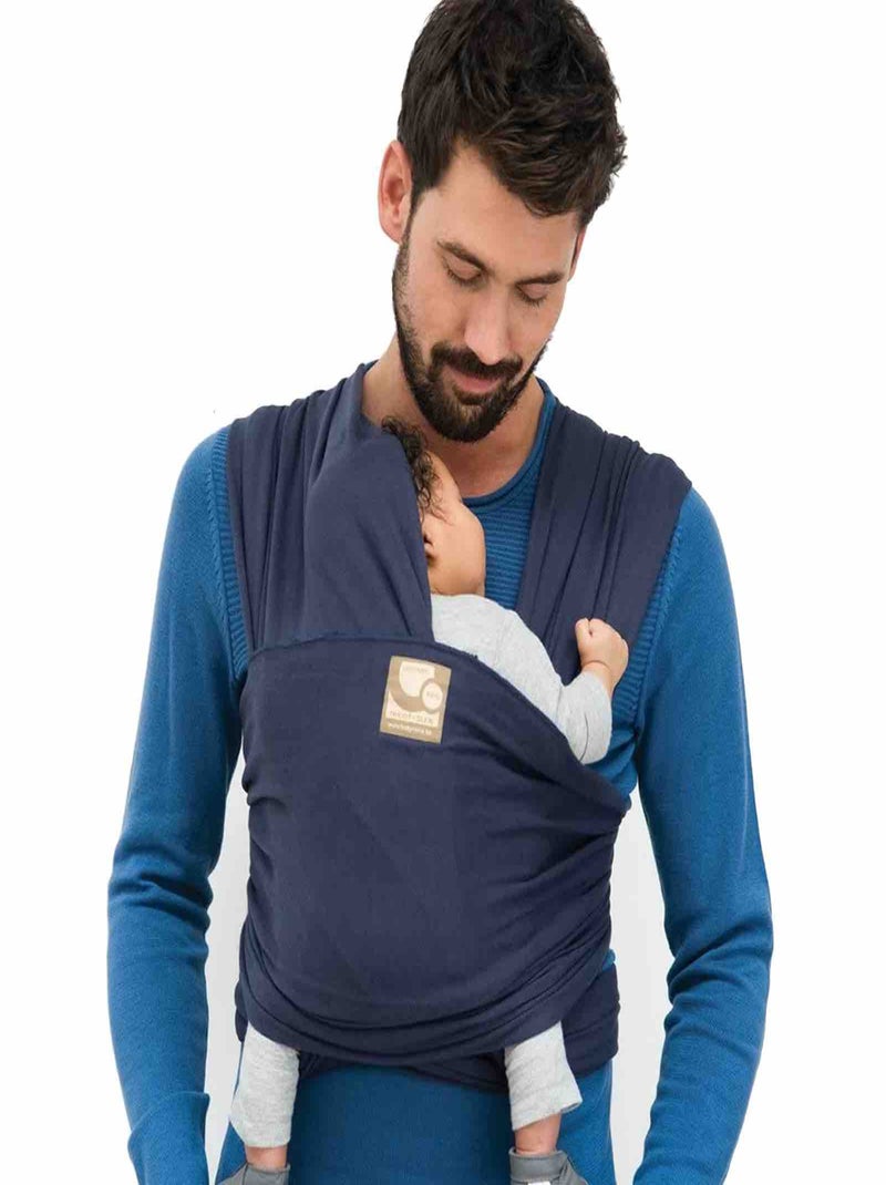 Sling porta-bebé em algodão biológico | babylonia Azul - Kiabi