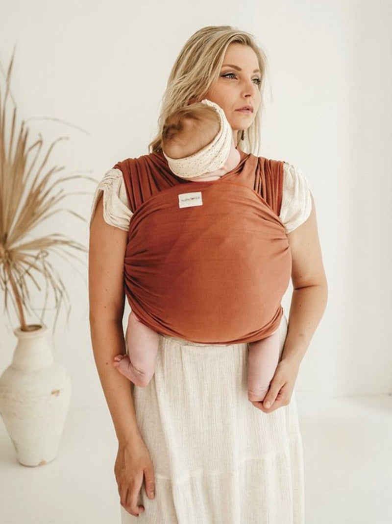 Sling porta-bebé em algodão biológico | babylonia Castanho - Kiabi
