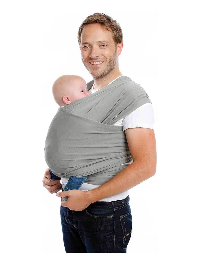 Sling porta-bebé em algodão biológico | babylonia Cinza - Kiabi