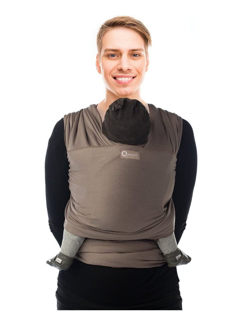 Sling porta-bebé em algodão biológico | babylonia Cinza taupe - Kiabi