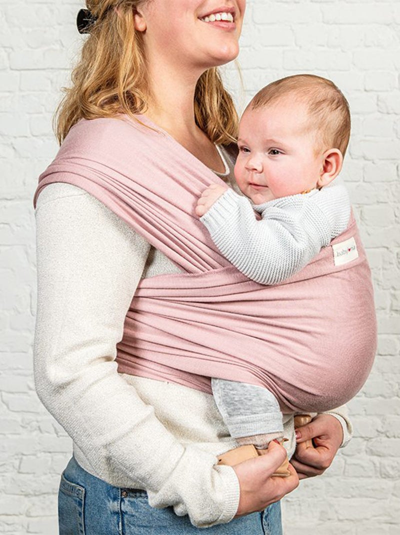 Sling porta-bebé em algodão biológico | babylonia Rosa-claro - Kiabi
