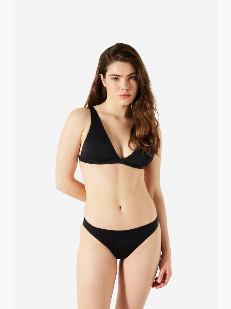 Slip básico de biquíni penti Preto - Kiabi