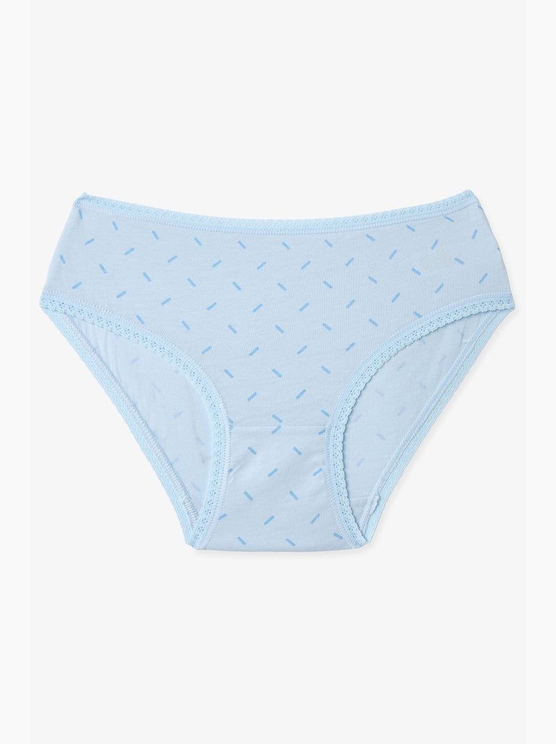 Slip macaron com estampado geométrico penti Multicolorido - Kiabi