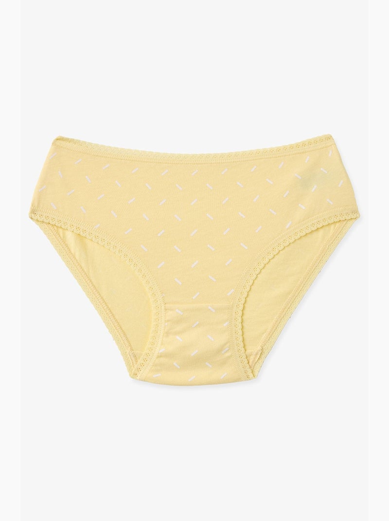 Slip macaron com estampado geométrico penti Multicolorido - Kiabi