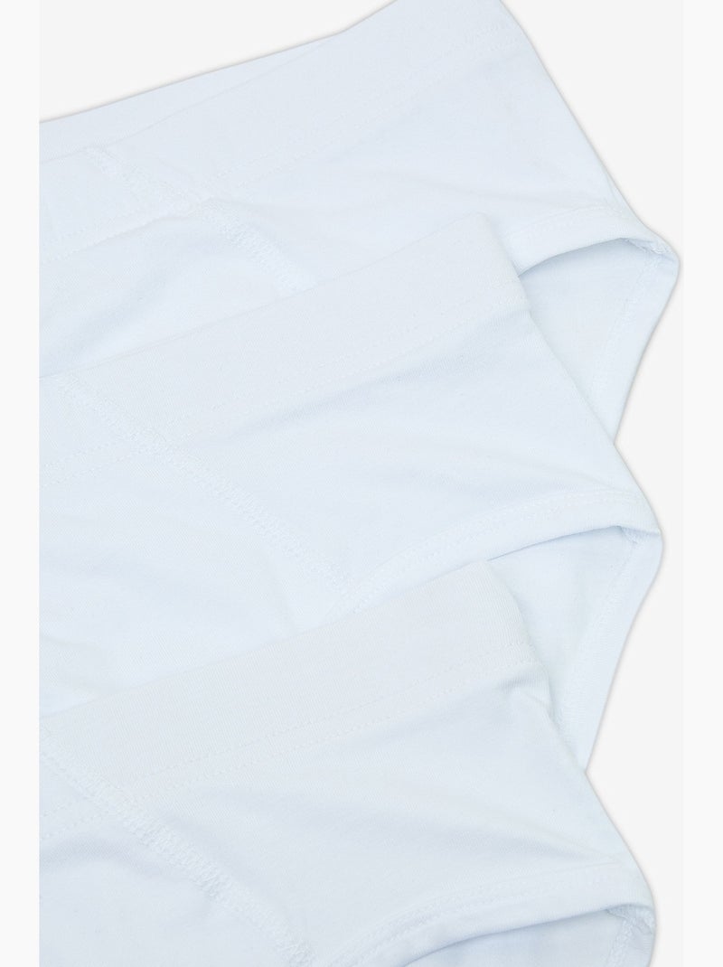 Slip masculino basic tape 3 peças penti Branco - Kiabi