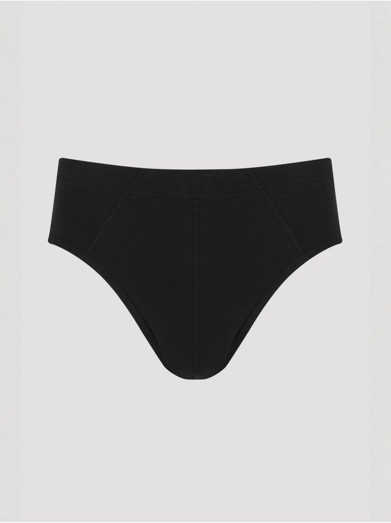 Slip masculino basic tape pack de 3 penti Preto - Kiabi