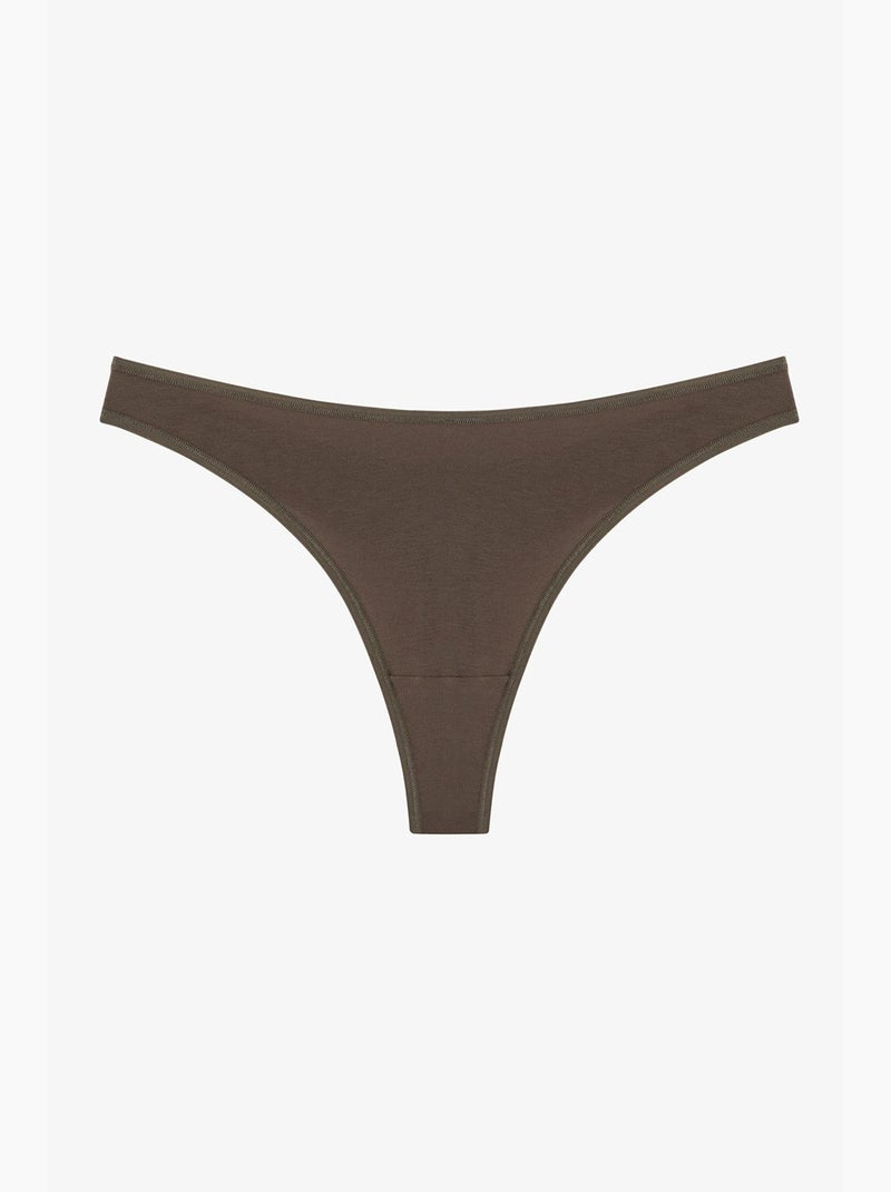Snake tanga com padrão de cobra penti Castanho - Kiabi
