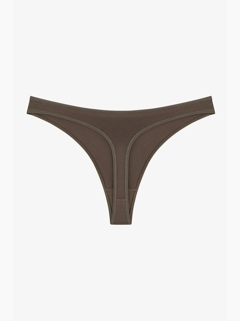 Snake tanga com padrão de cobra penti Castanho - Kiabi
