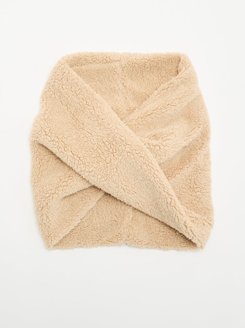 Snood efeito carneirinho Bege - Kiabi