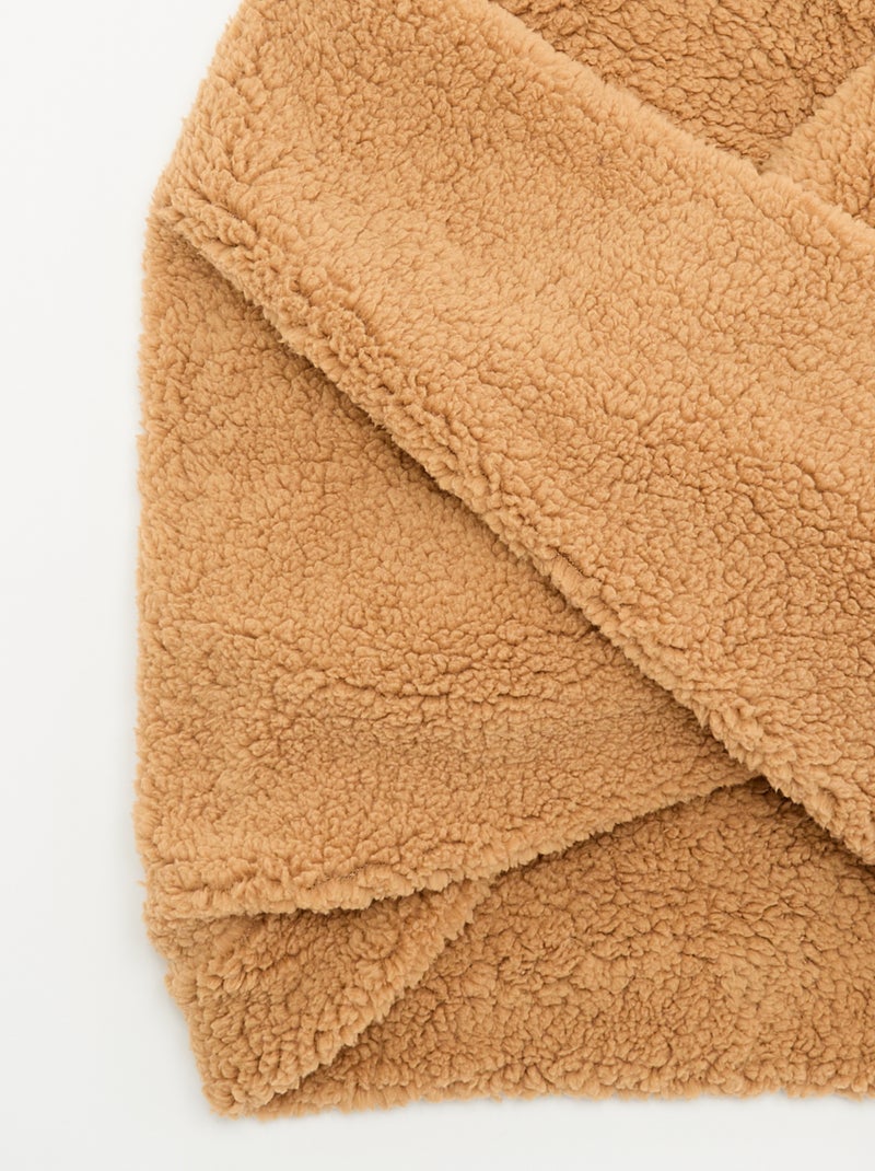 Snood efeito carneirinho Castanho - Kiabi