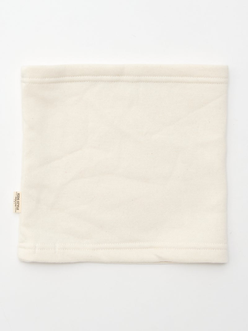 Snood liso forrado Bege - Kiabi