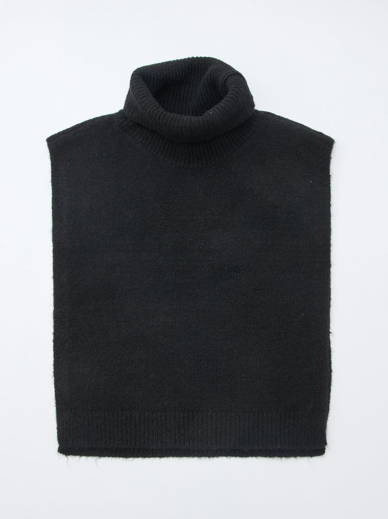 Snood plastrão liso Preto - Kiabi