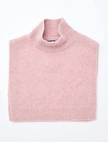 Snood plastron com gola alta