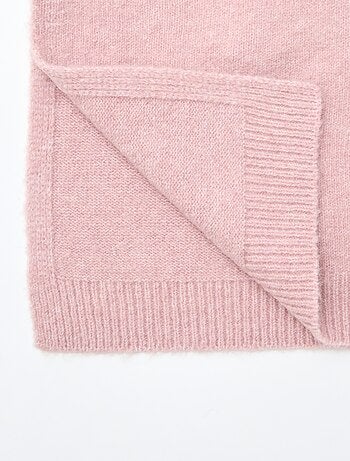 Snood plastron com gola alta