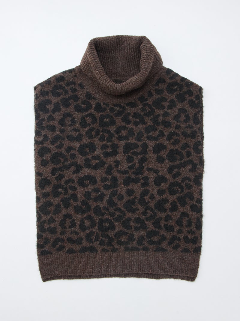 Snood plastron leopardo Castanho - Kiabi