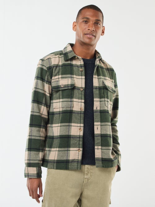 Sobrecamisa aos quadrados - Kiabi