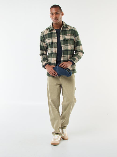 Sobrecamisa aos quadrados - Kiabi