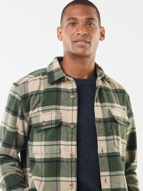 Sobrecamisa aos quadrados - Kiabi