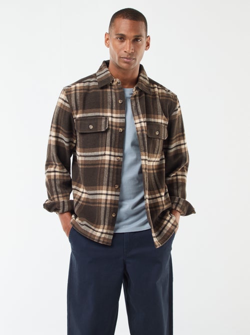 Sobrecamisa aos quadrados - Kiabi